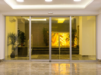 hotel sliding door