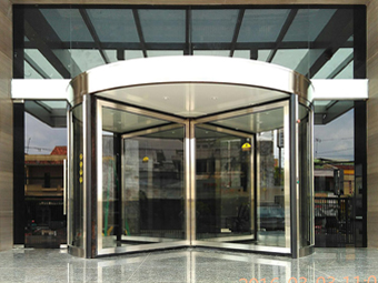 automatic revolving door