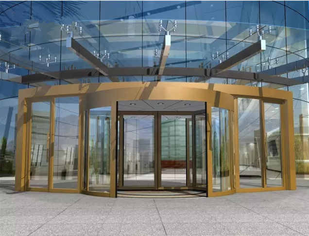 automatic revolving door