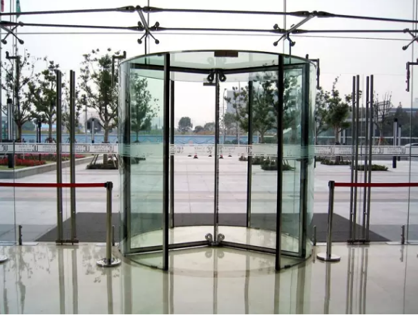 glass automatic door