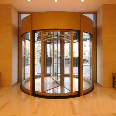 automatic revolving door